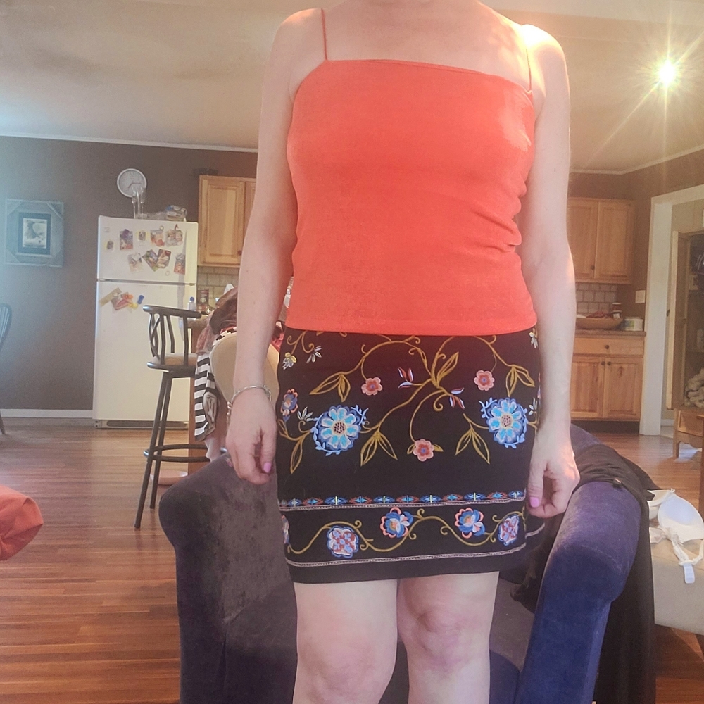 Orange shimmer tank